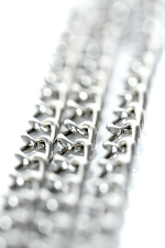 Серебристые зажимы для сосков и клитора на цепочке ToyFa Theatre 705005