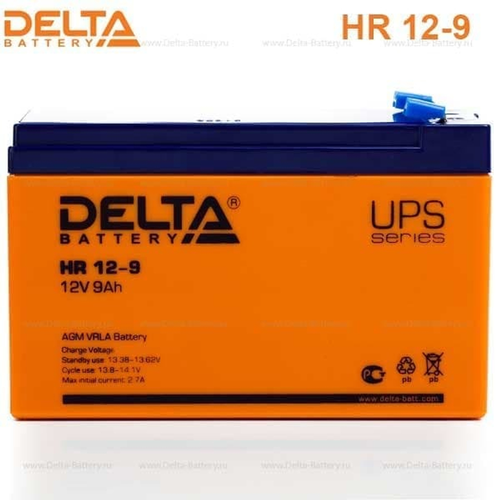Аккумуляторная батарея Delta HR 12-9 (12V / 9Ah)