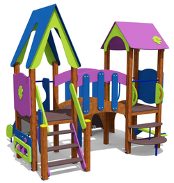 Игровой комплекс 070276.21 для детей 4-6 лет для уличной площадки