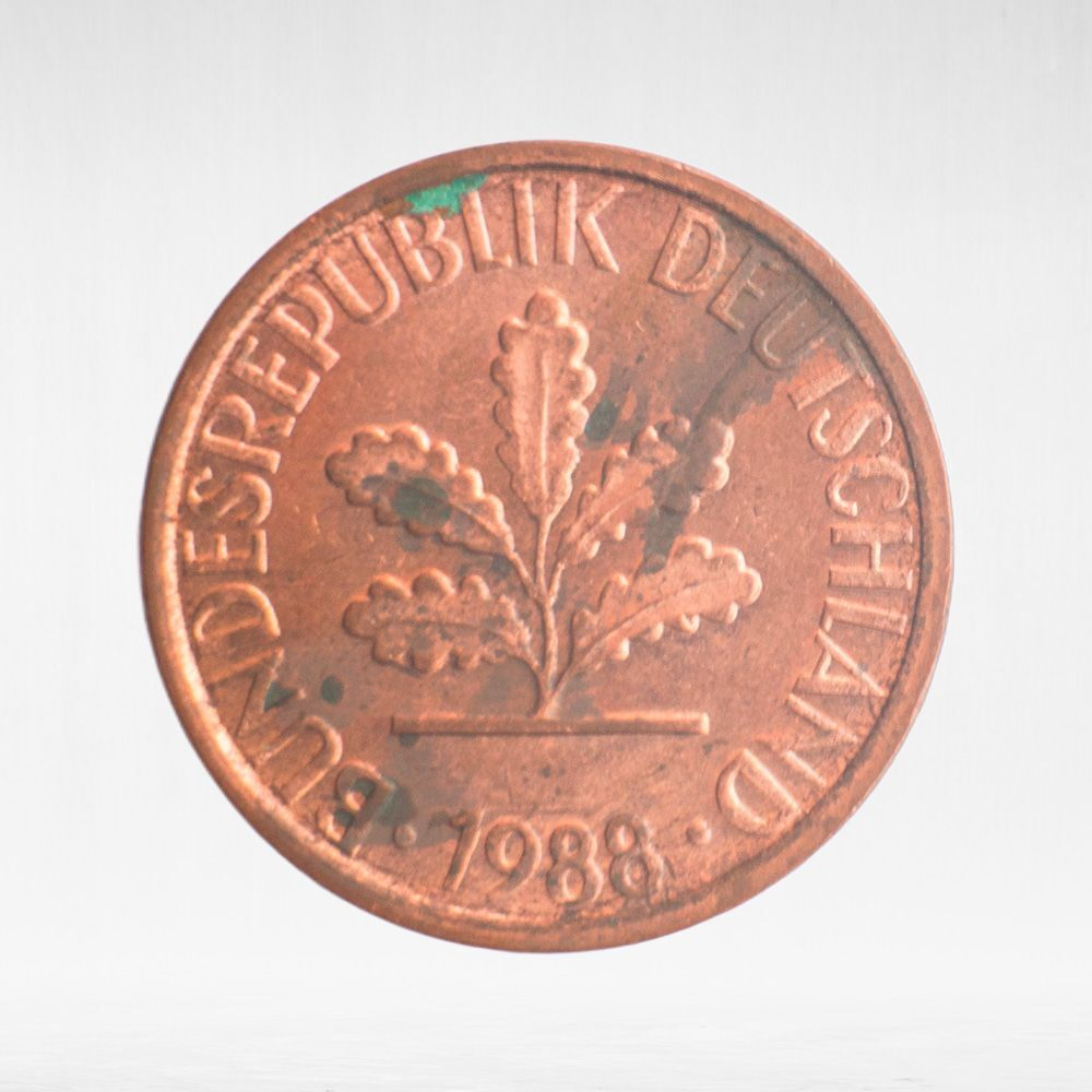 Germany, 1 Pfennig, 1988, (Munich Mint - "D"), VF