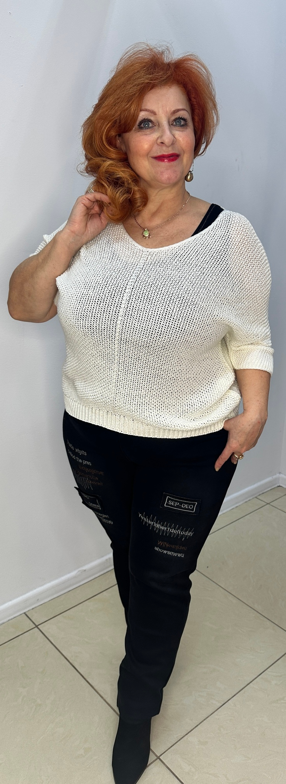 Итальянский блузон-сетка