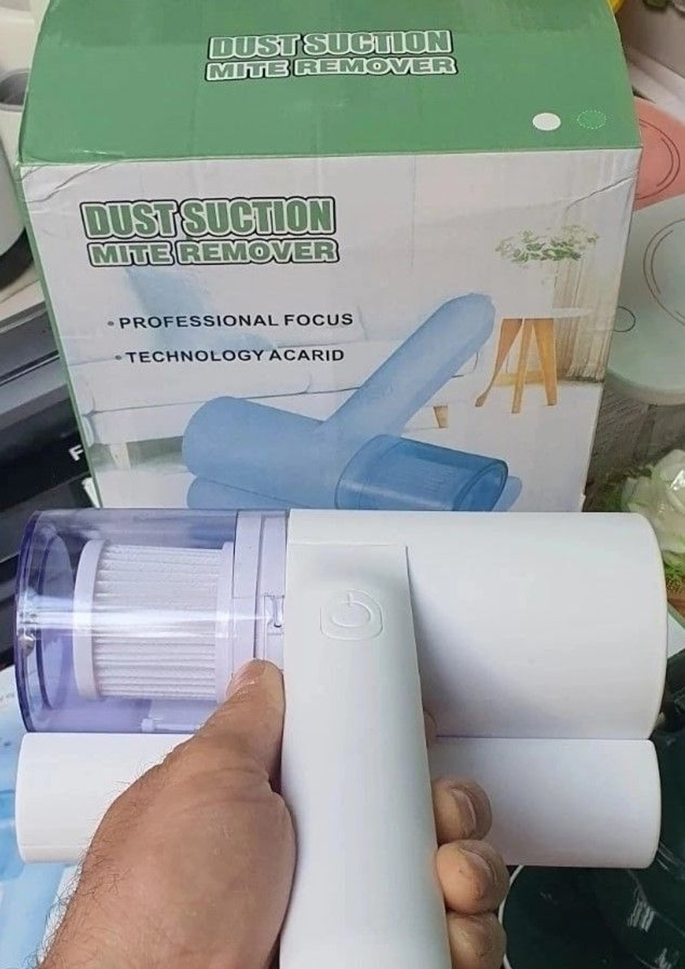 Домашний портативный пылесос, АКБ, 3 насадки