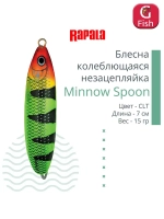 Блесна для рыбалки колебалка Minnow Spoon, 8см, 22гр