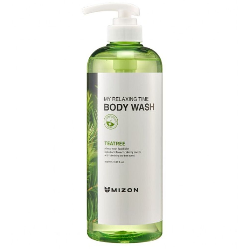 Гель для душа с экстрактом чайного дерева MIZON My Relaxing Time Body Wash Tea Tree 800 мл