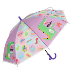 Зонт Динозаврики сиренеый, д-50 см, длина 62 см, с-30187