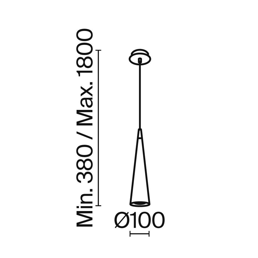 Подвесной светильник Technical P318PL-01B