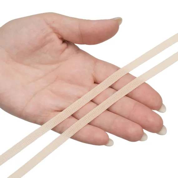 Резинка отделочная бежевая 6 мм (цв. 126), K-195/6