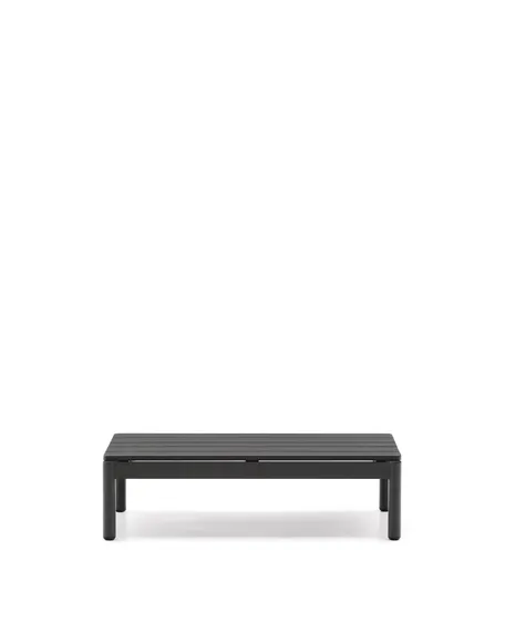 Журнальный столик Sorells из серого алюминия 57 x 91 см