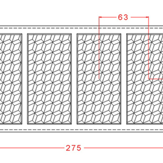 615 | Форма для шоколадных плиток (275*135мм)