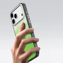 Чехол с MagSafe и рисунком зеленого цвета для iPhone 17 Pro, от Dux Ducis серия Moro Series Magnetic