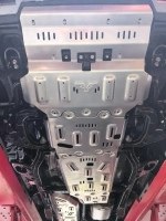 Защита днища 8мм для Lexus GX 550 OverTrail 3.5 Twin Turbo 2024 Лексус Защита кпп картера двигателя коробки бака