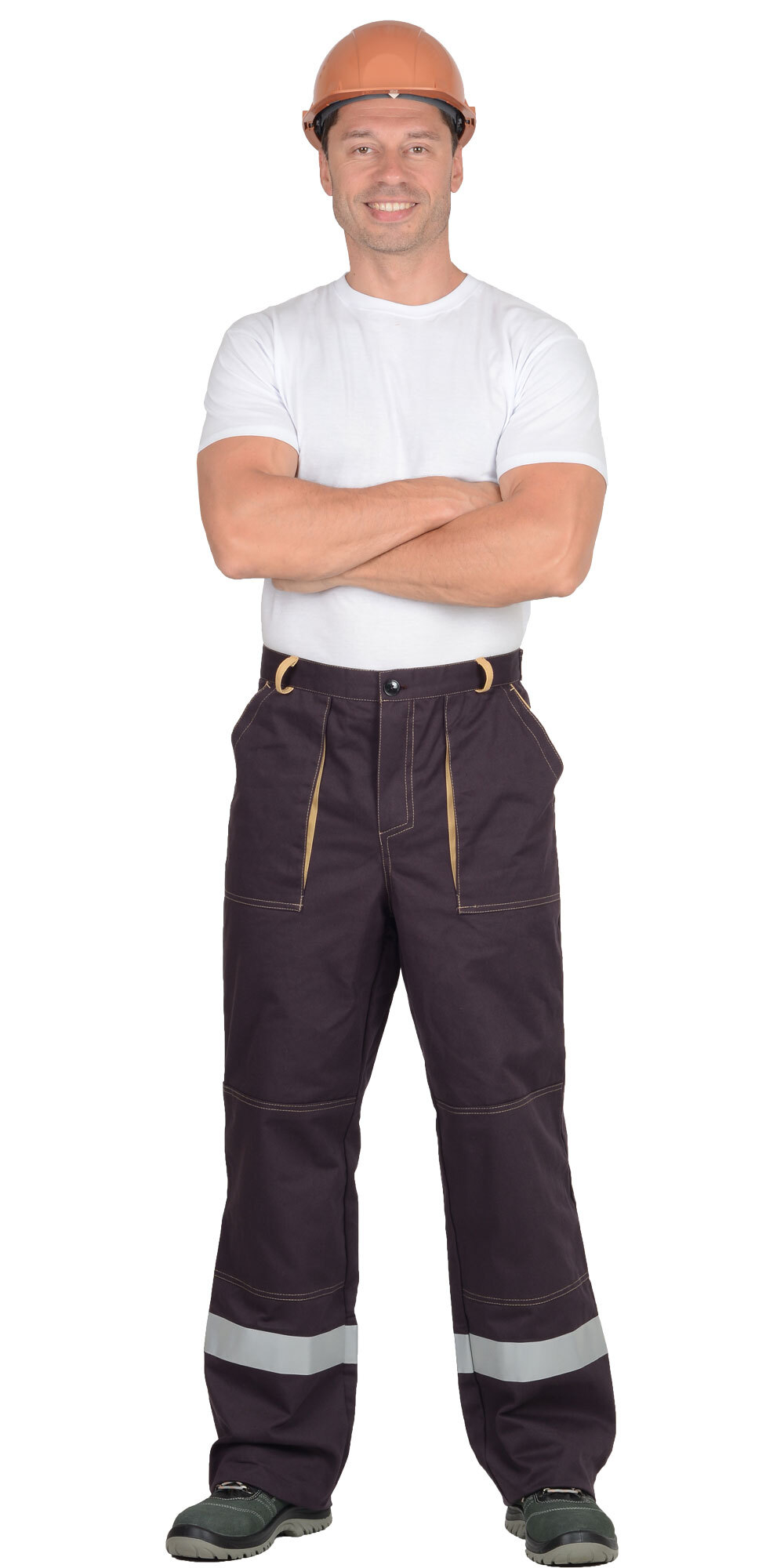 Костюм "ТРОЯ": куртка, брюки т.коричневый с СОП пл. 320 г/кв.м РАСПРОДАЖА