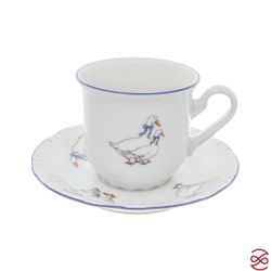 Набор мокко кофейных пар Thun Констанция Гуси 95 мл(6 пар)