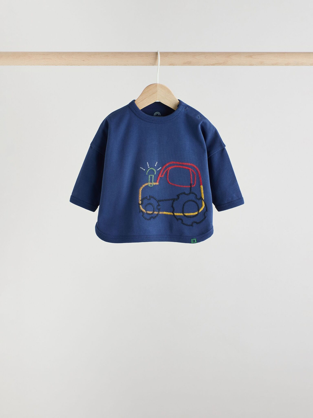 Лонгслив и легинсы в комплекте для малышей Next E48-114, 3 шт., Синий, Голубой, Серый