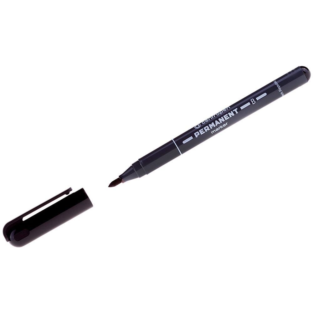 Маркер перманентный 2.0мм, Centropen 2836, чёрный