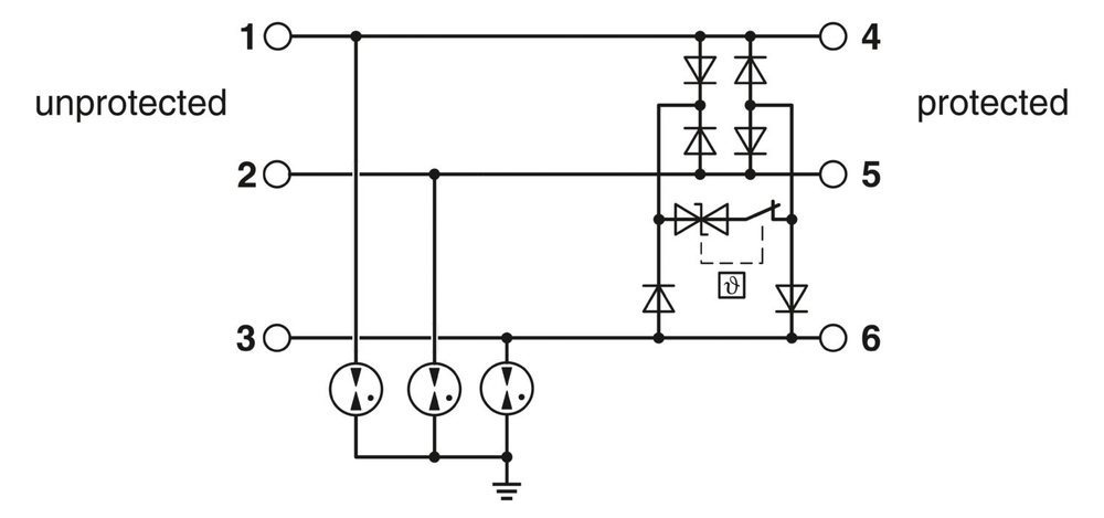 1064665 - TTC-6P-3-EX-24DC-UT-I - Устройство защиты от импульсных перенапряжений