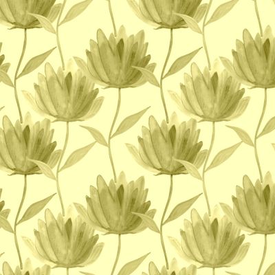 Watercolor flowers seamless pattern