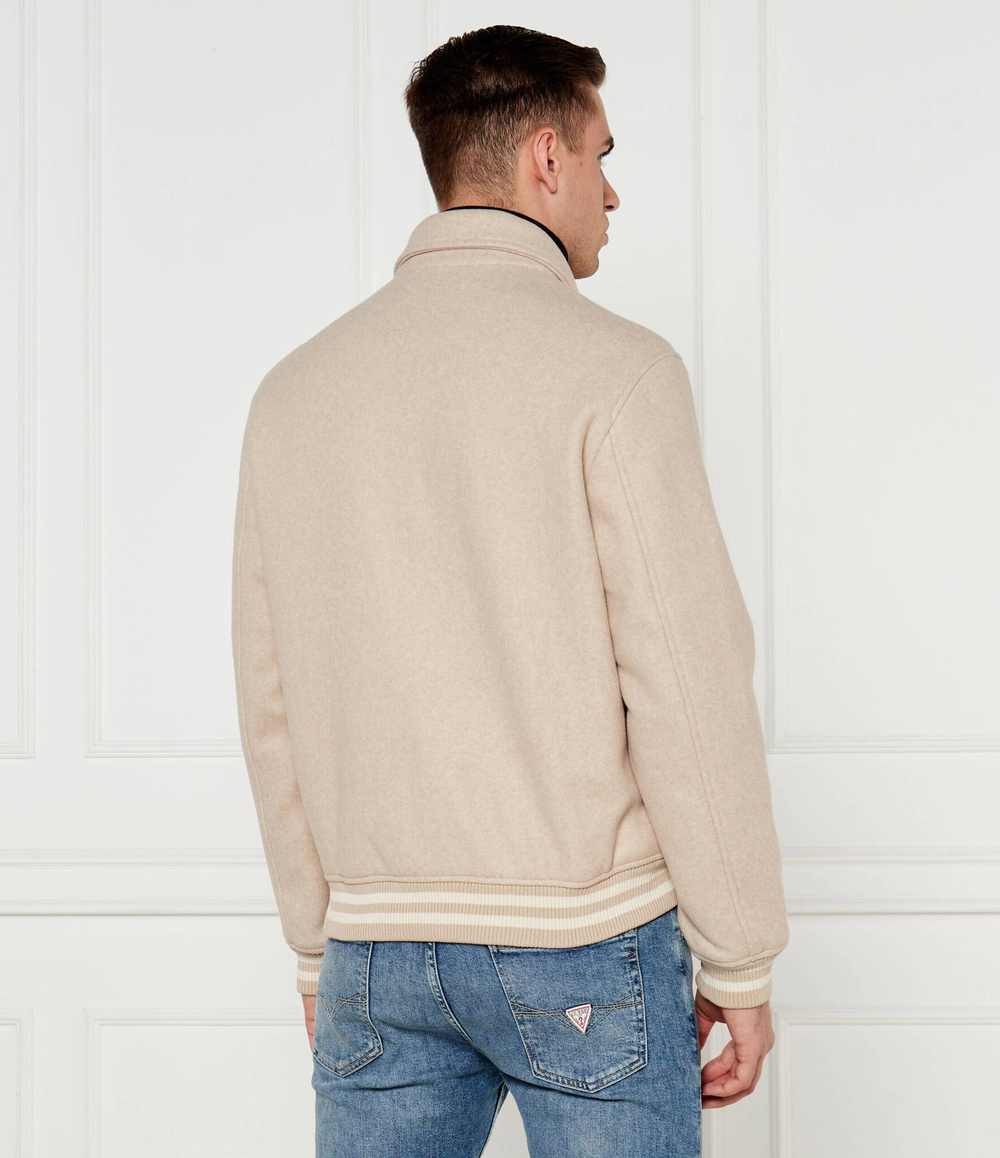 Куртка бомбер MELTON GUESS - бежевый(M4BL29 WGJ72)