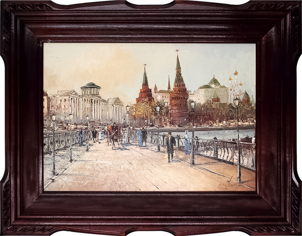 Фомин Александр Викторович (1966) . Вид на Кремль. Холст, масло 1999 г.