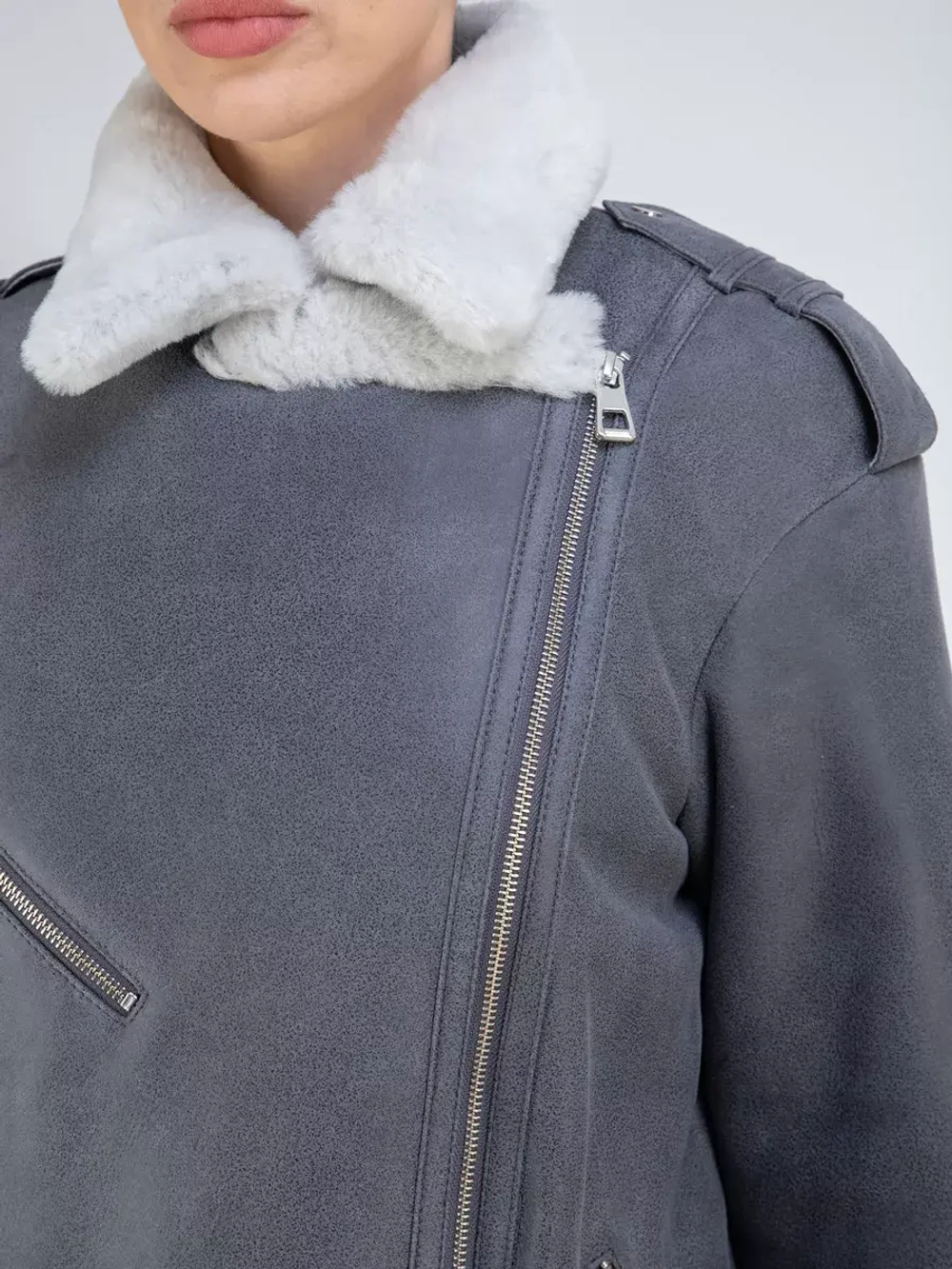 Дубленка авиатор натуральная зимняя