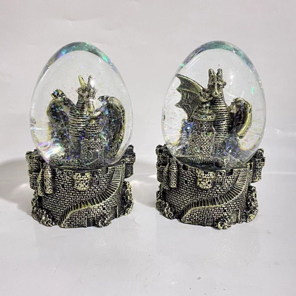 GAEM Фигурка декоративная в стекл.шаре "Дракон", D 7 см, L7,5 W7 H10,5 см, 2в.