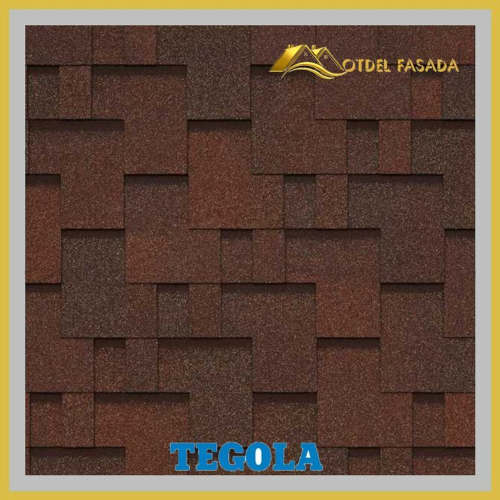 Гибкая черепица TEGOLA LAZIO Nocciola 418 2.86м2