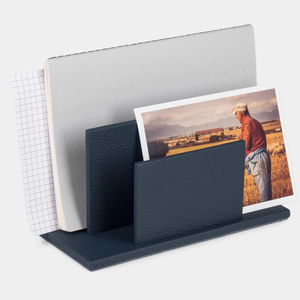 Настольный набор для руководителя Business Теленок синего цвета