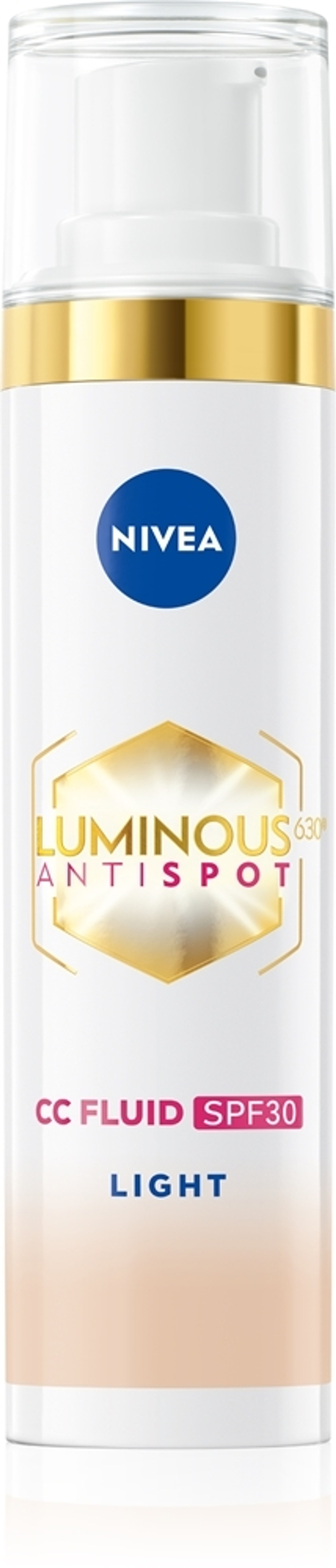 NIVEA Luminous 630 Anti Spot - Осветляющий CC-крем SPF 30, 40 ml
