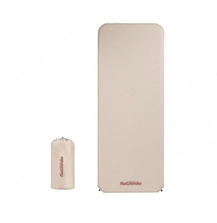 Коврик самонадувающийся Naturehike туристический, 200х76х6 см, песочный