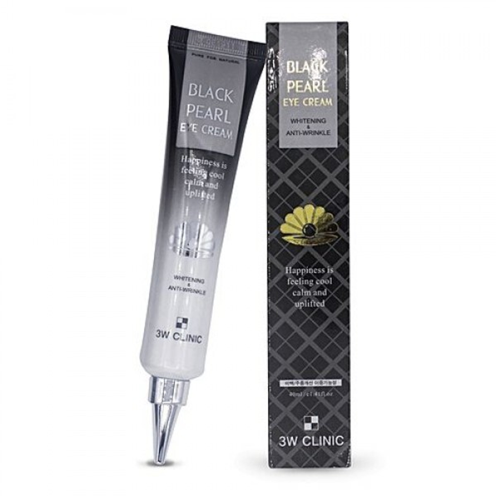 3W CLINIC Black Pearl Eye Cream Крем для области вокруг глаз с экстрактом черного жемчуга