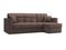 Диван угловой с оттоманкой Неаполь 1,2 - Velutto 23 шоколад/накладка венге
