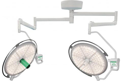 Потолочный двухблочный светодиодный операционный светильник Паналед-160/160 с видеокамерой HD