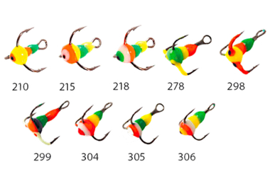 Тройник Капля EcoPro с Глазом MultiColor №10  ESTHS10 1шт Крюч. Saikyo 210-306