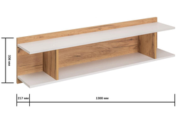 Гостиная Альба дуб золотой (craft) / белый премиум комплектация 1