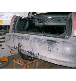 Фаркоп Chevrolet Lanos 2005-2009 (сборка ЗАЗ), условно-съемный,(без электрики) Трейлер.9410