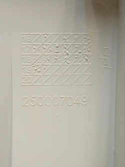 RST703DW кт18 Крышка дозатора порошка стиральной машины Ariston 250007049 б/у