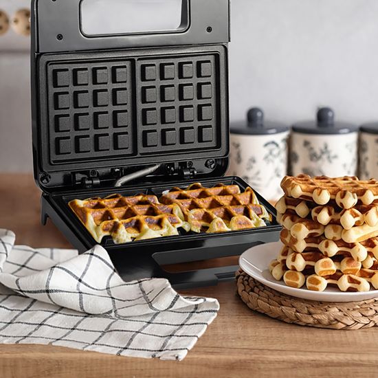 Вафельница электрическая 800 Вт. Kamille KM 6719 для бельгийских и венских вафель