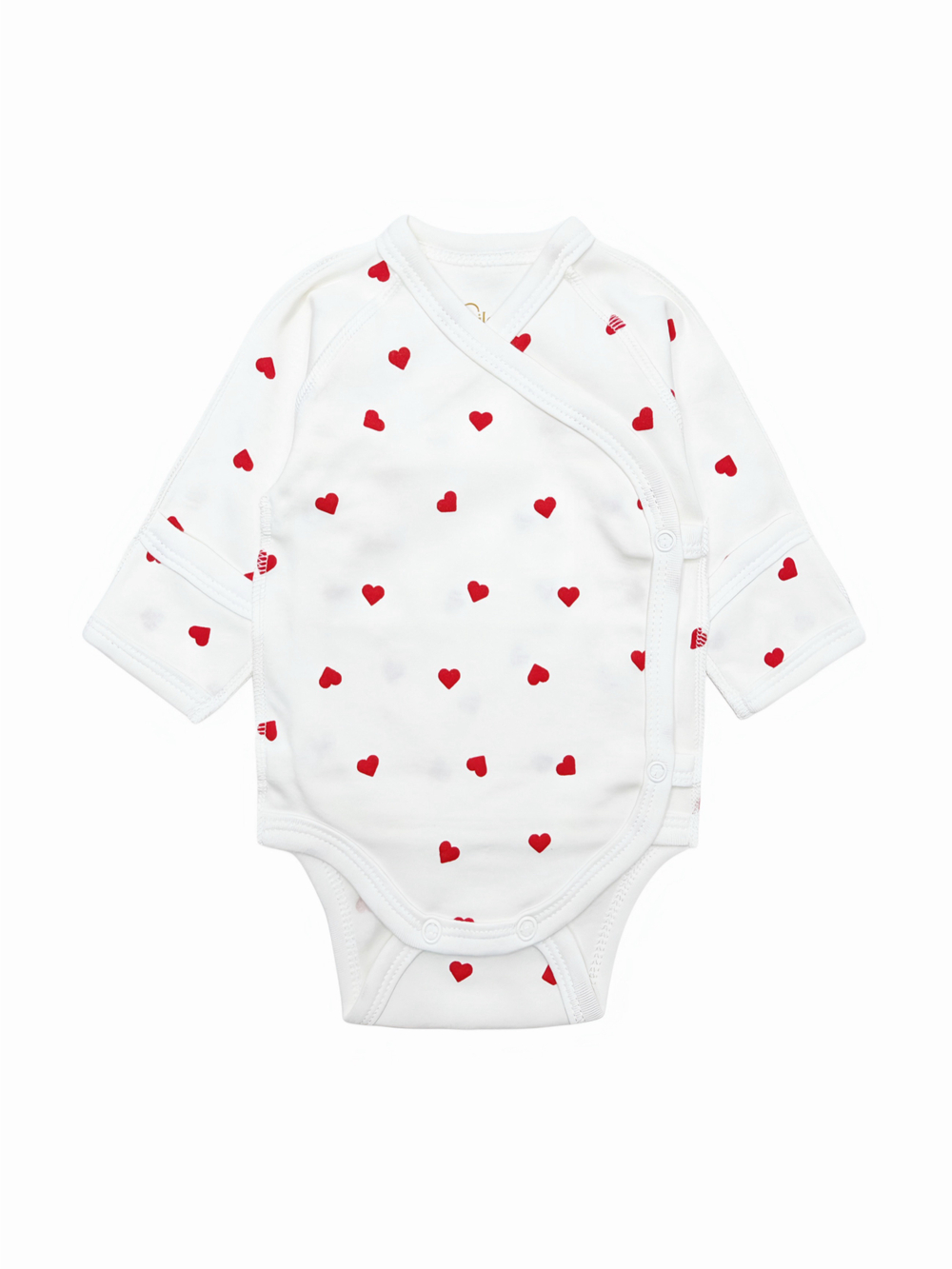 Боди-кимоно Сердечки red (56,62)