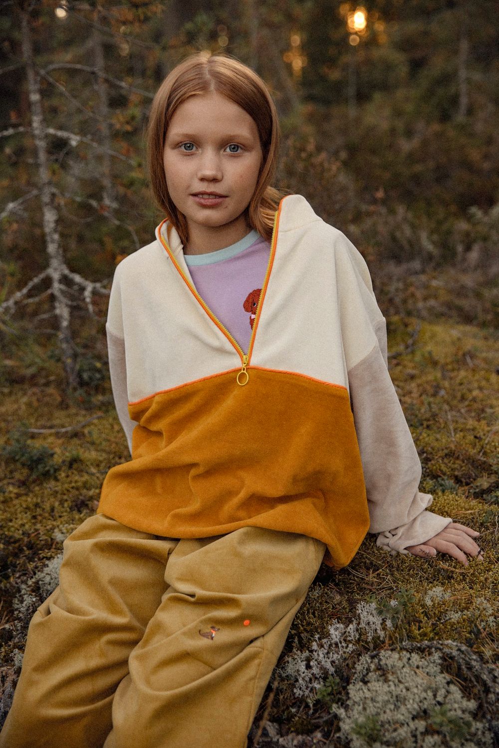 Анорак беж/ горчица