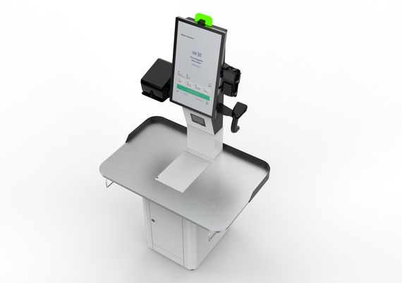 POScenter SCO-M210 Box(J4125, RAM 8GB, SSD 128GB, тумба для покупок)