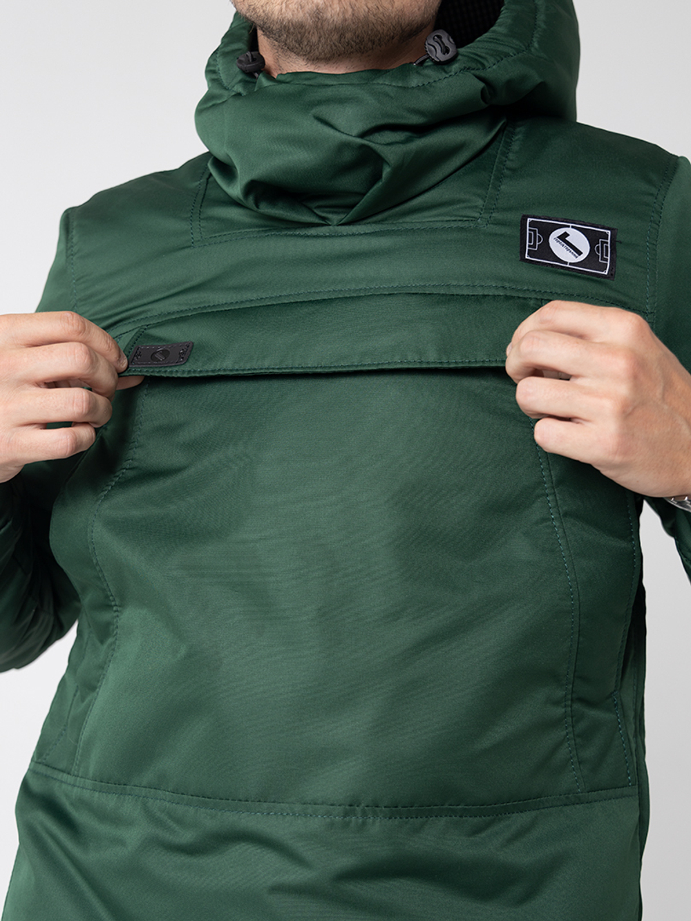 Анорак зимний мужской Город Горький зеленый