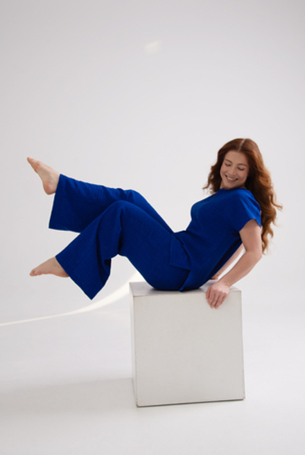 Брюки женские 3988ВПА, василёк #527Вас023988ВПА