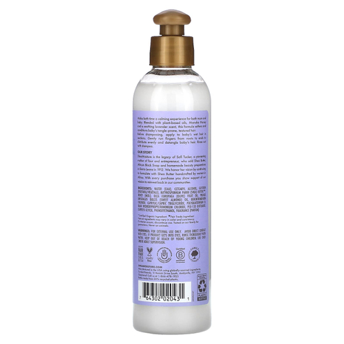 SheaMoisture, Baby, средство для расчесывания волос перед смыванием перед сном, манука с медом и лавандой, 237 мл (8 жидк. унц.)