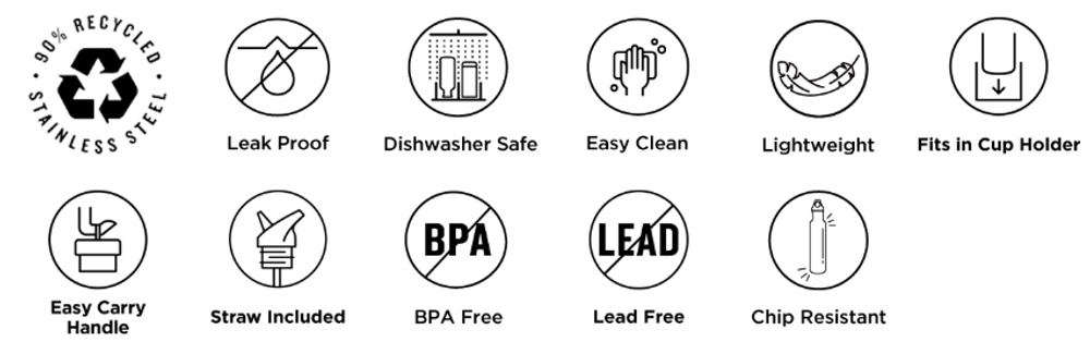 Бутылка Klean Kanteen Classic Narrow Flip Sport 18oz (532 мл) Black