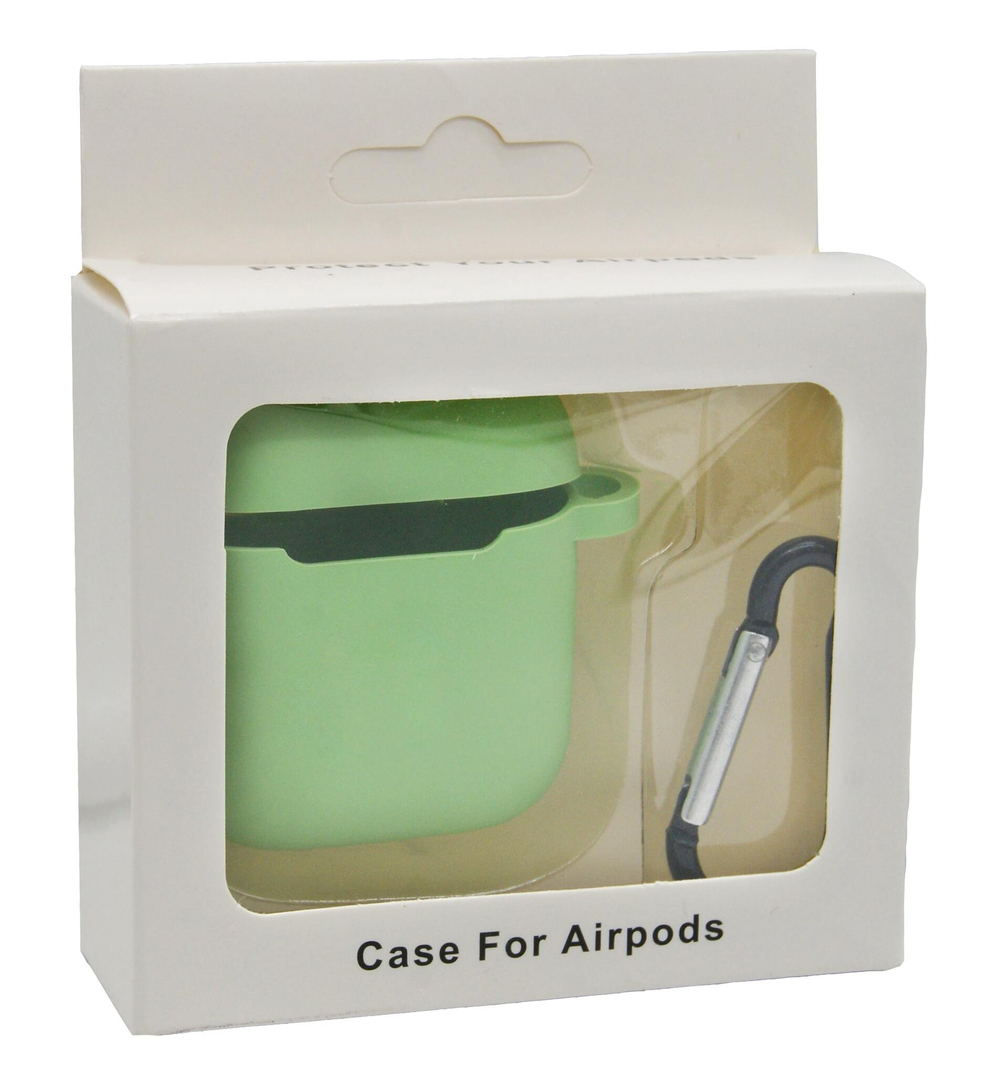 Чехол для AirPods/AirPods 2 APL (Mint Green) с LOGO