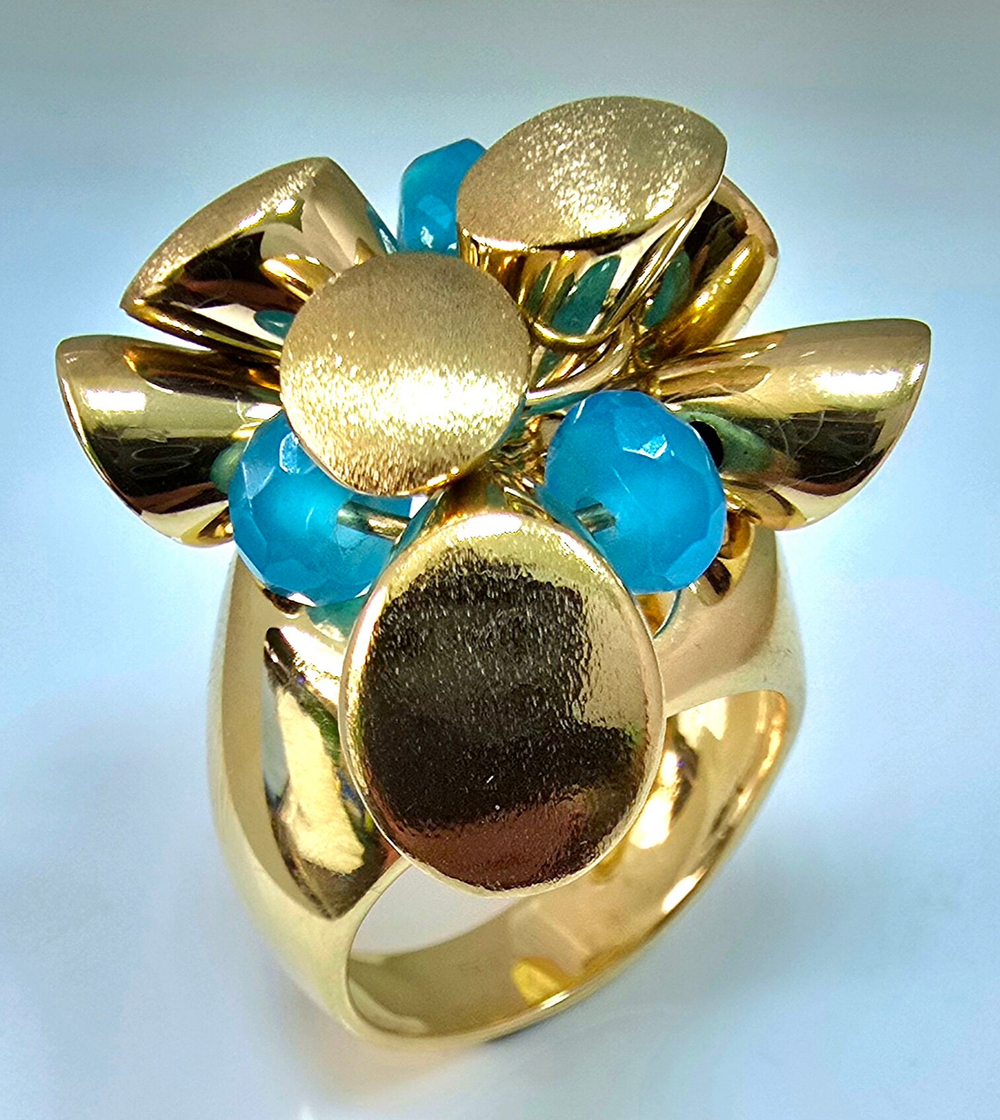 Кольцо Эстерелла золото 585, кварц