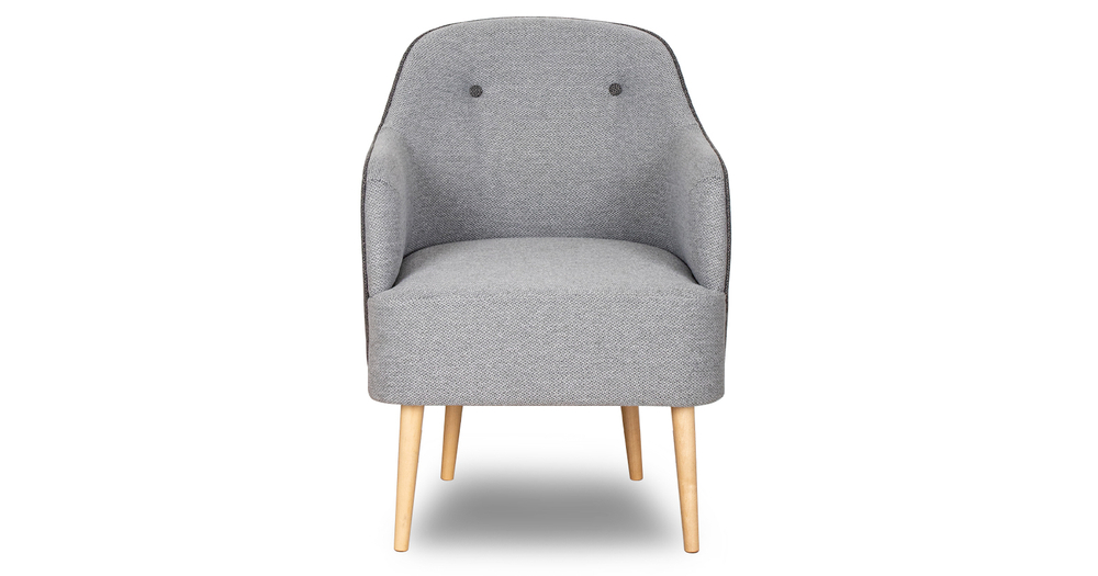 Алекса кресло для отдыха (серебристый-серый)