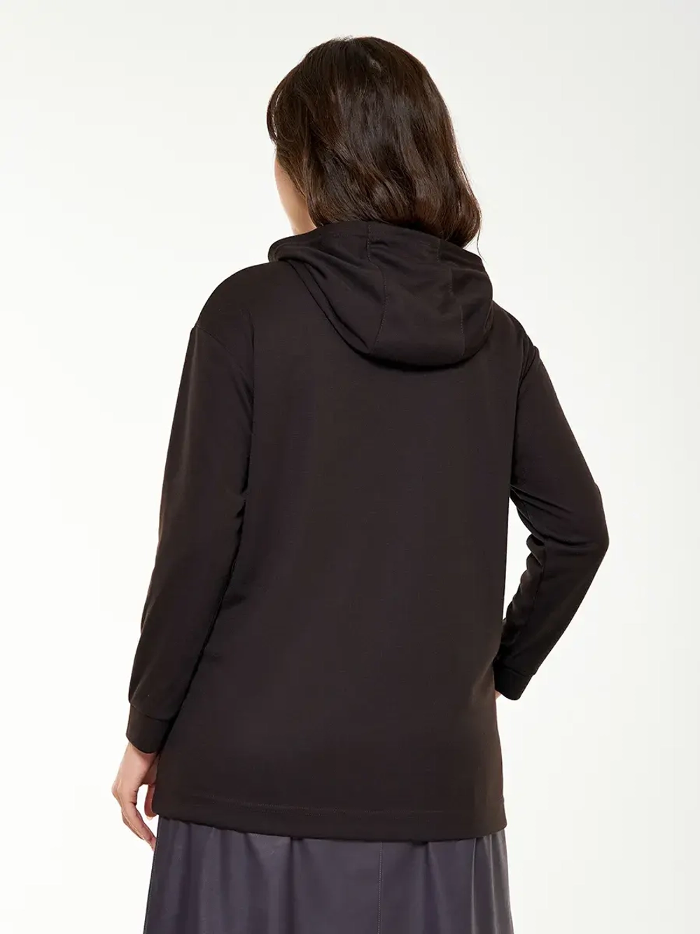 Лонгслив с капюшоном