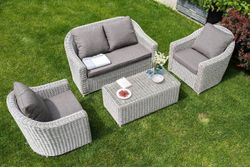 "Кон Панна" лаунж-зона из искусственного ротанга, цвет бежевый