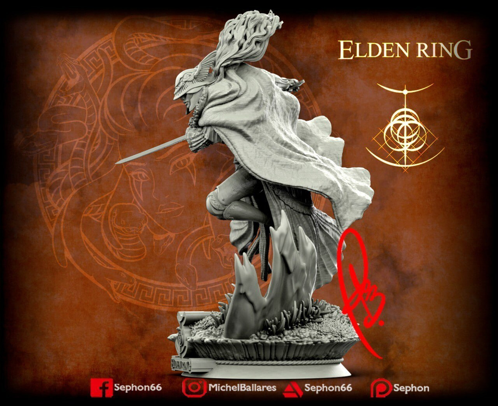 Фигурка Маления Клинок Микеллы богиня гнили Кольцо Элдена Malenia blade of miquella Goddess of Rot Elden Ring
